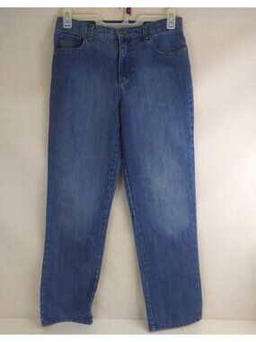 Gloria Vanderbilt Amanda Women's Distressed Beaded Jeans Size 8